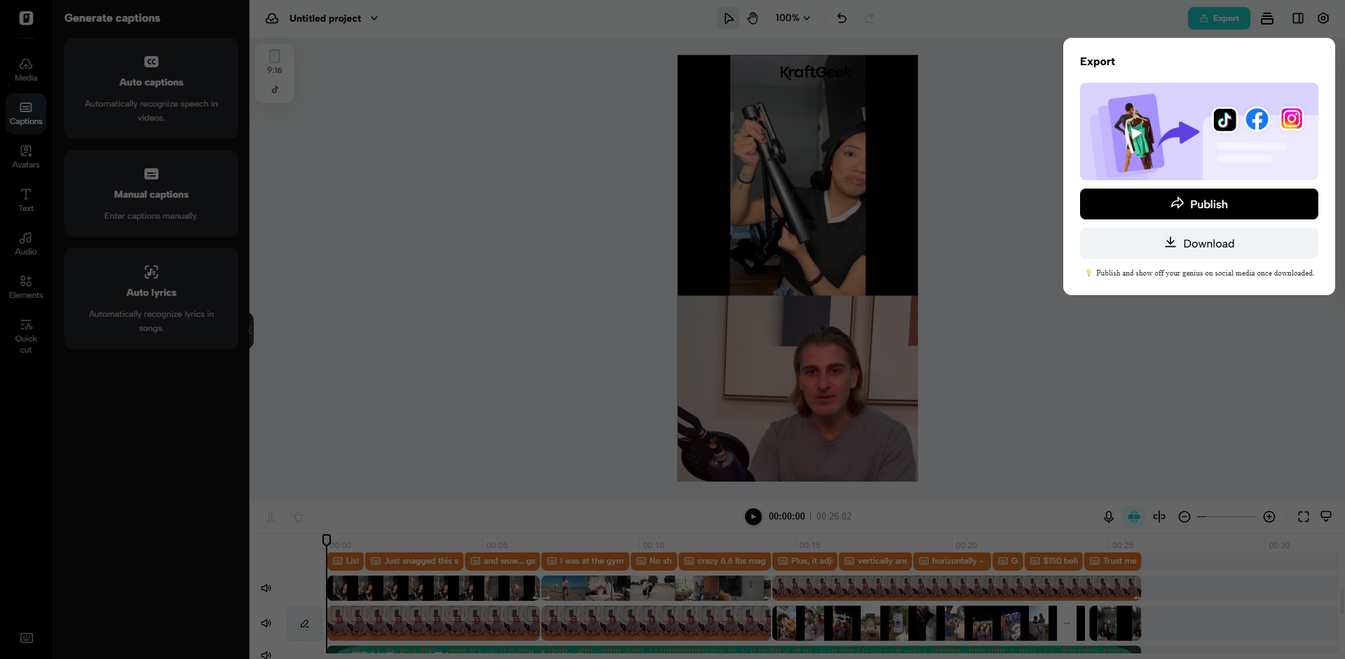 Export your video