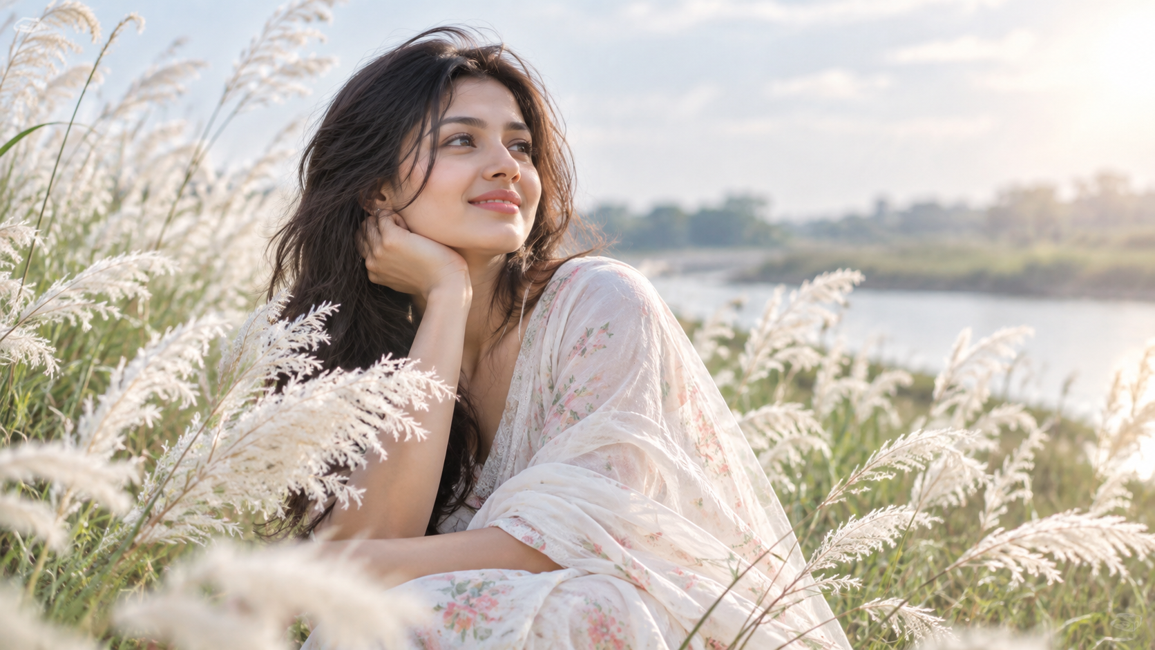 a soft Kash flower floral portrait shareable prompt result