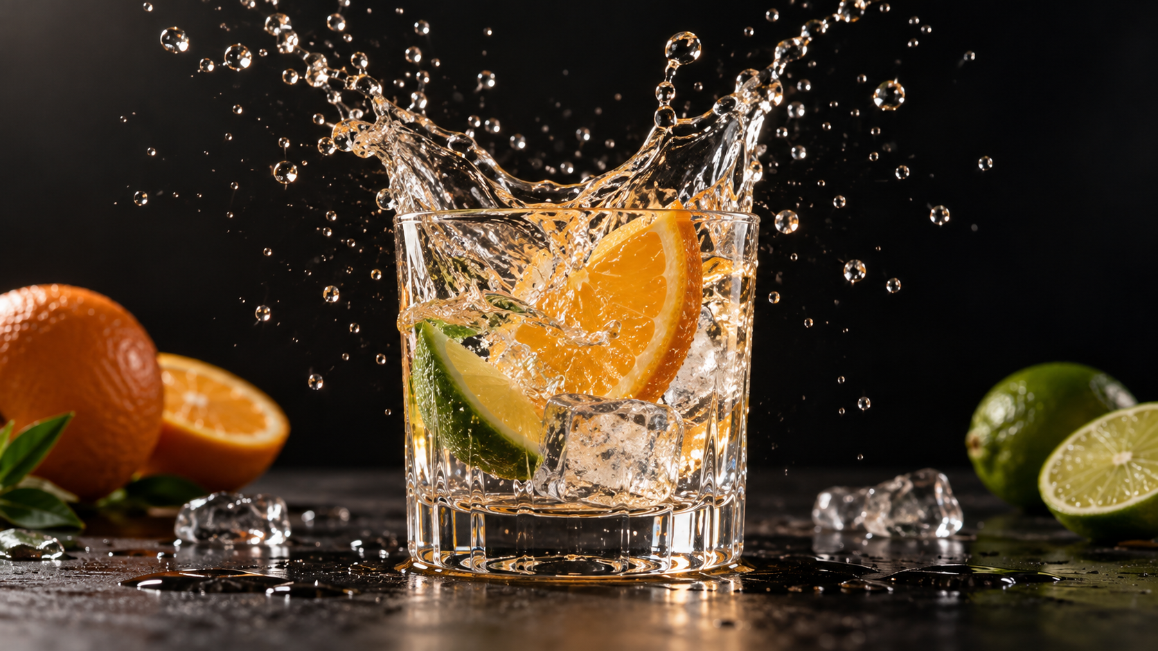 Water Droplets in a Dark Studio example for trending slow motion capcut template 2026