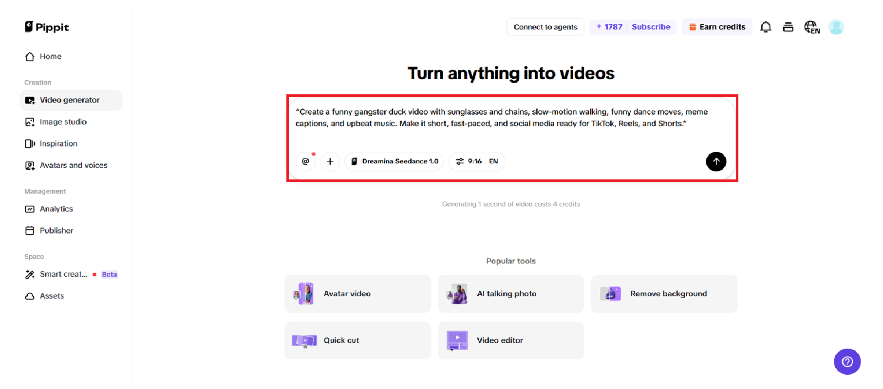 Open video editor