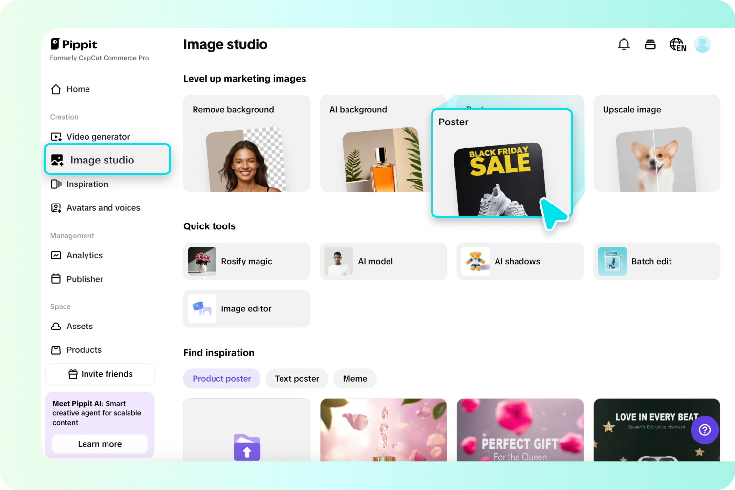 ポスターにアクセスする