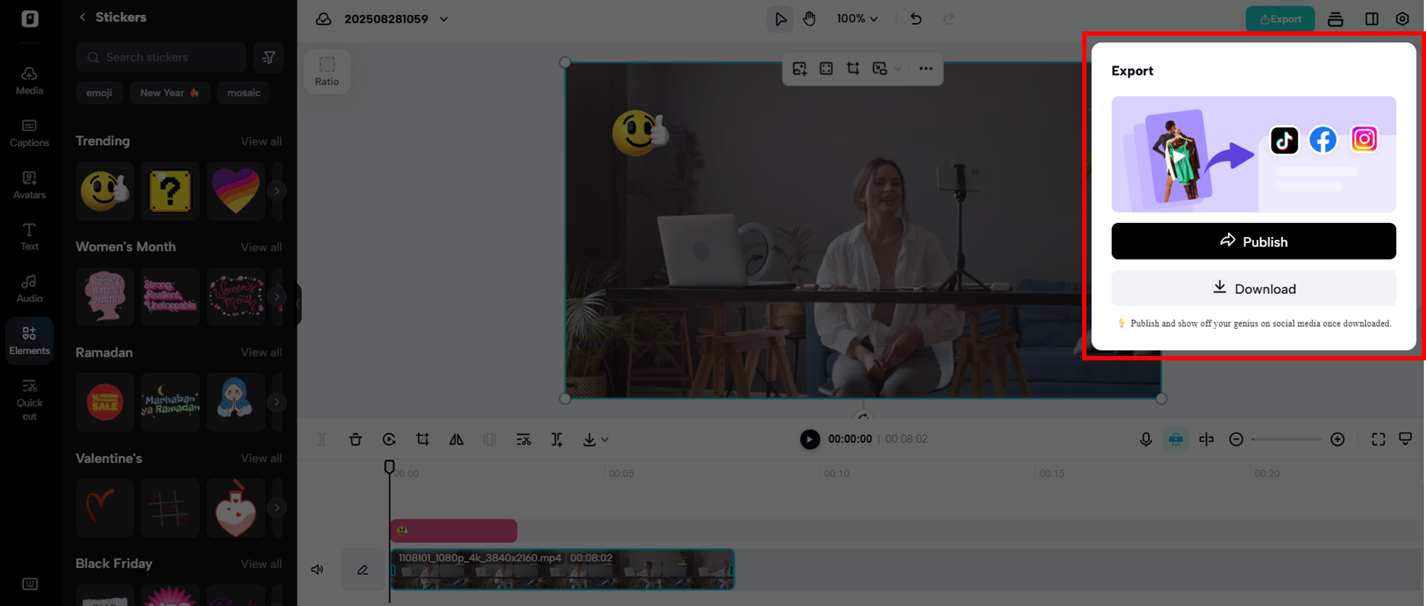 Personalizar e exportar