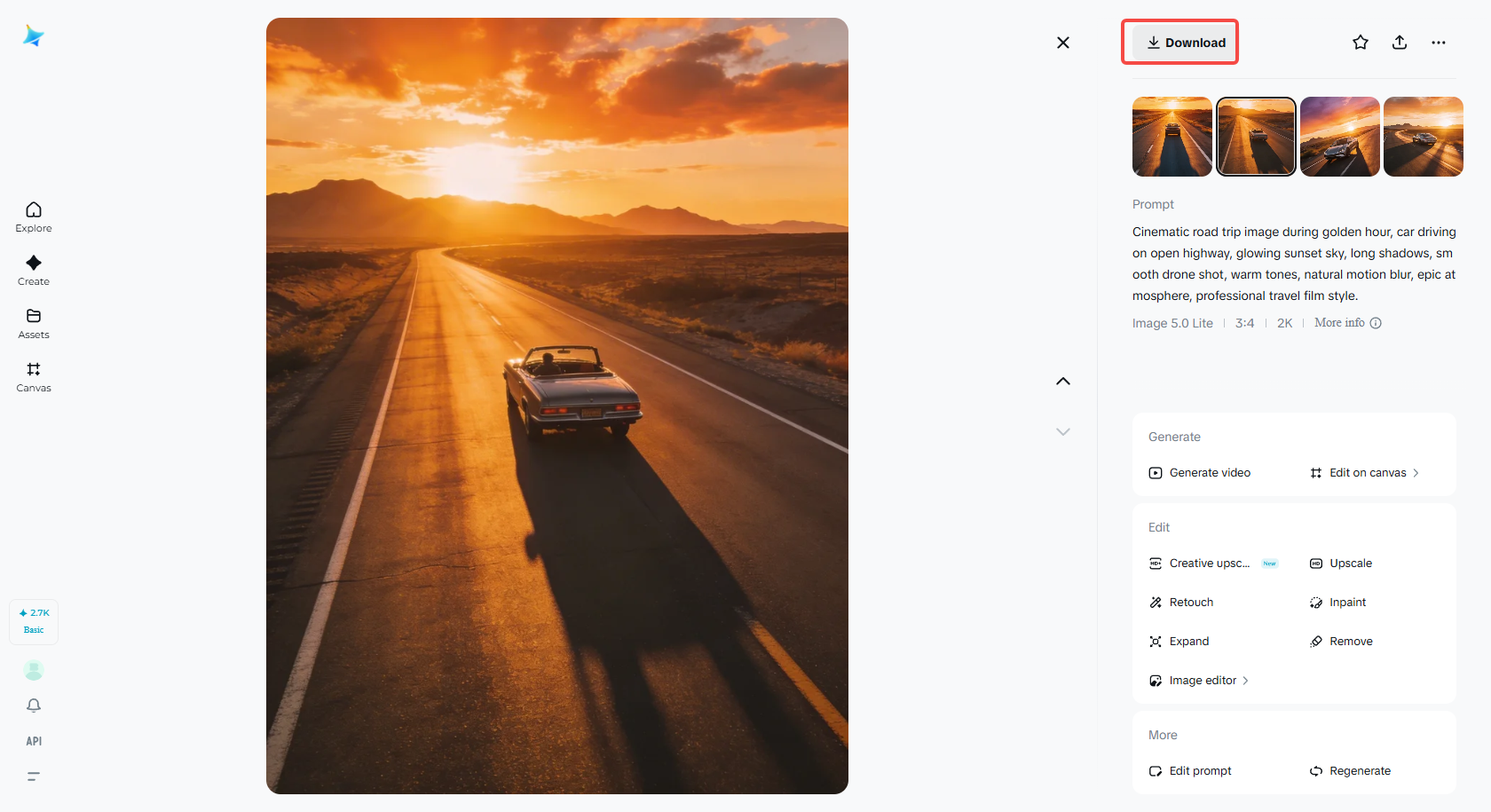 디자인을 다듬고 다운로드