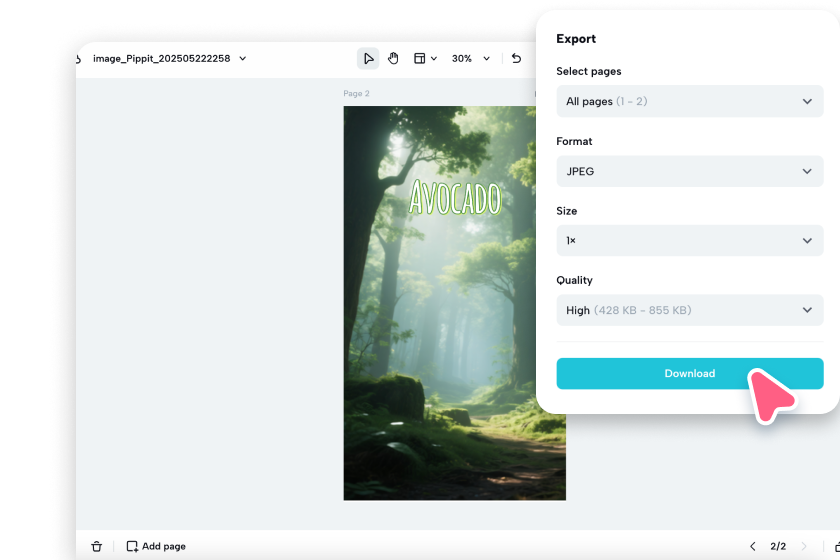 Export your wallpaper