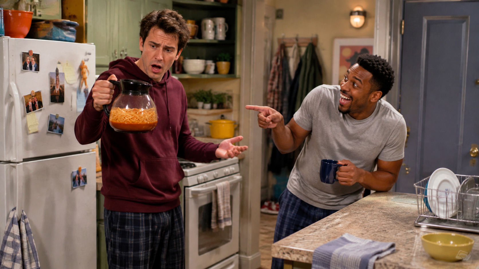 apartment sitcom comedy video prompt example 2