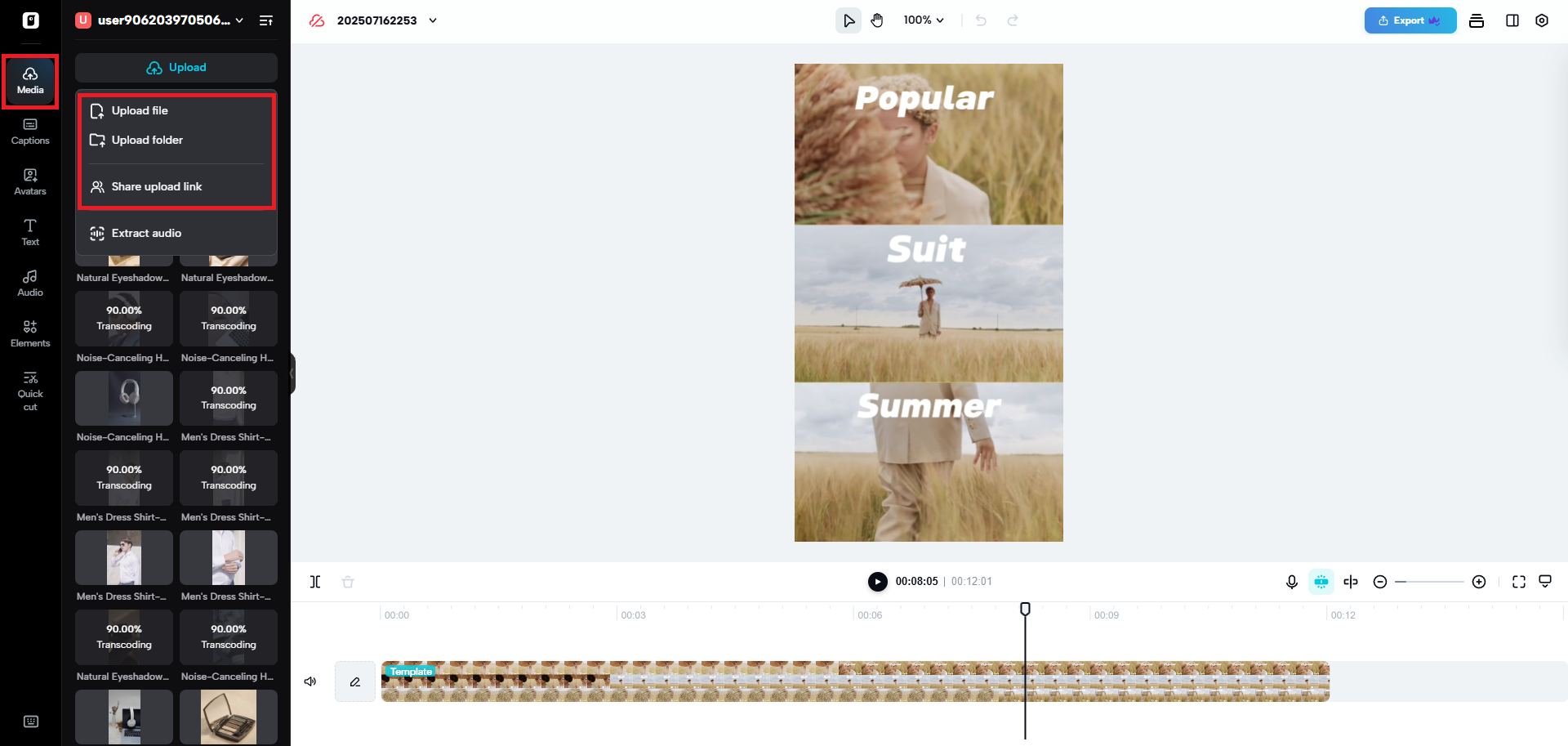 Integration of user-uploaded media