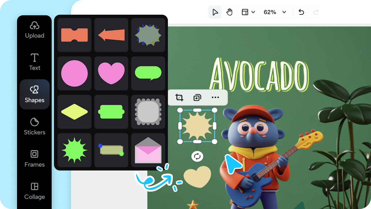 Advanced 3D effects and textures for unique designs