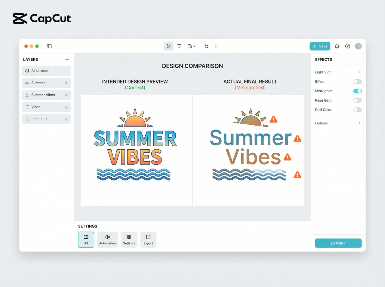 final effect of disign