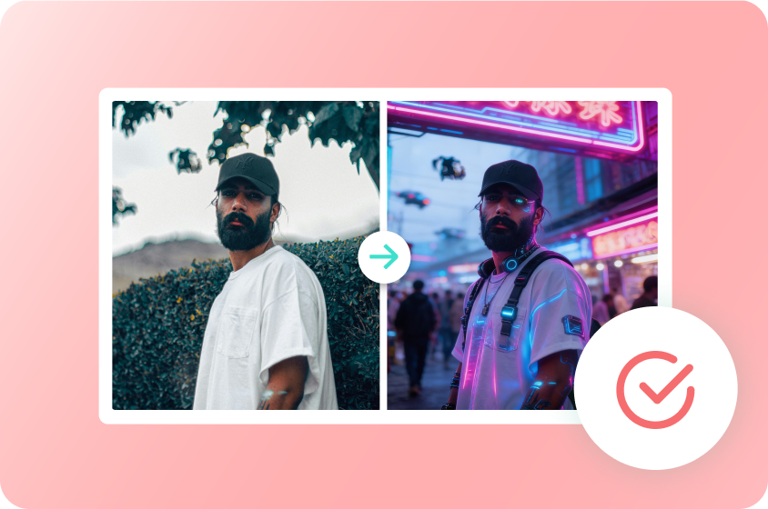 Easy cyberpunk portrait creation