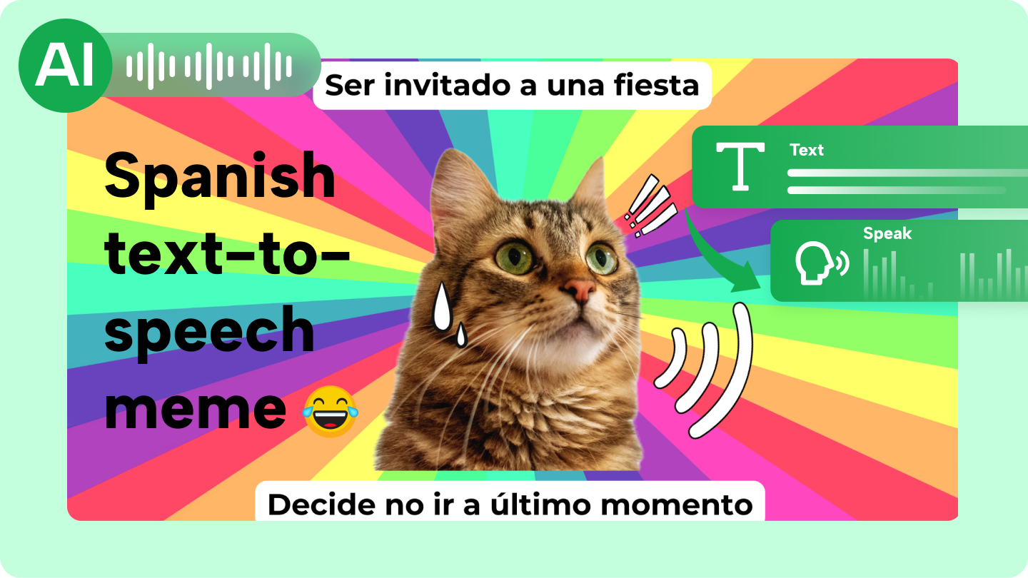 ميم النص إلى كلام الإسباني