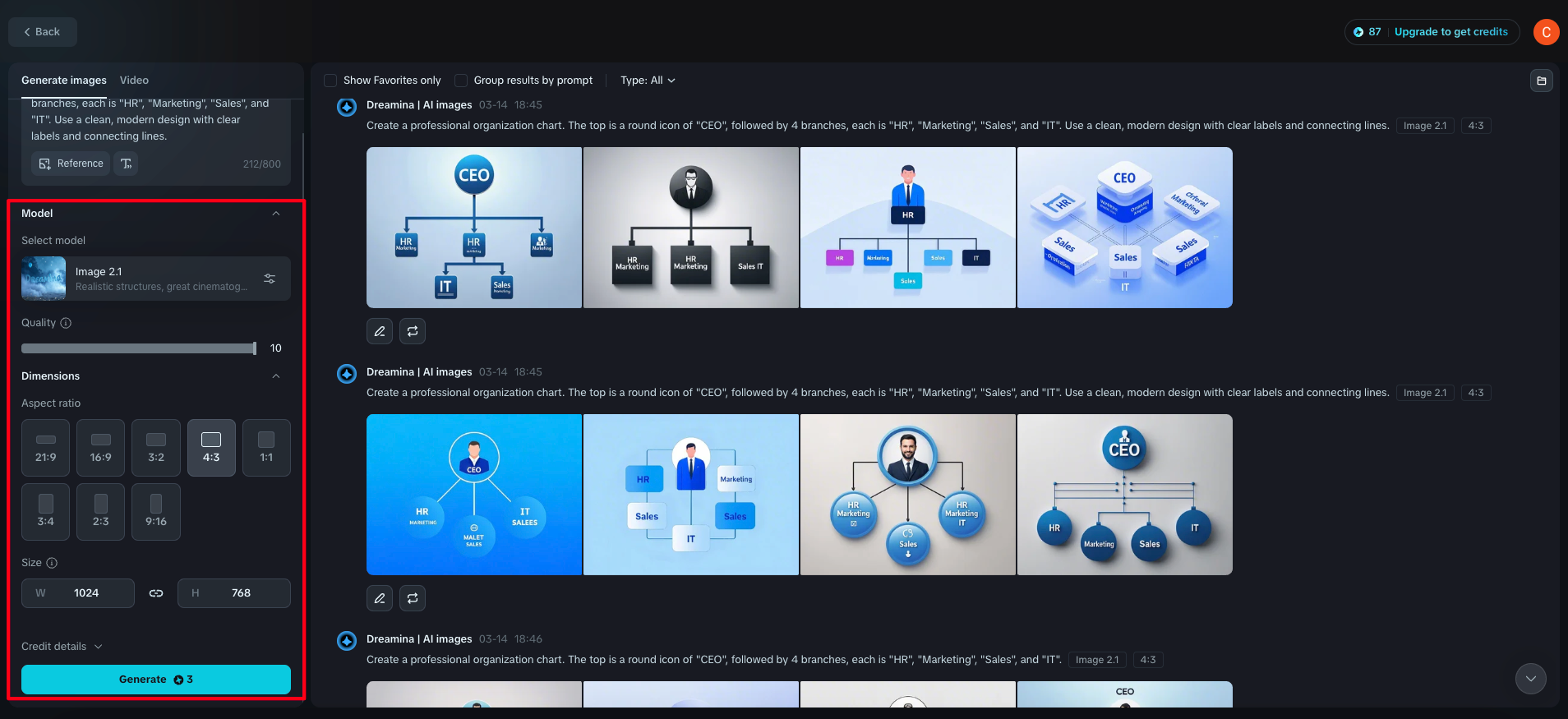 how to make a hierarchy chart on word
