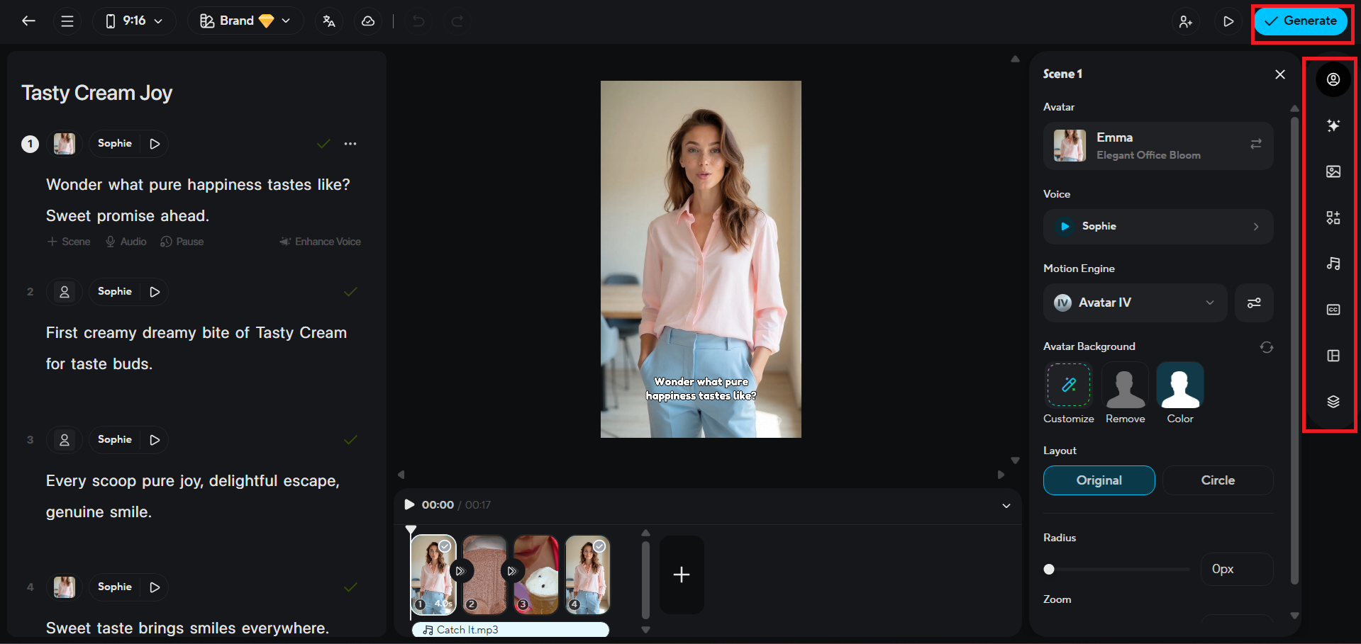 Edit and finalize in the studio