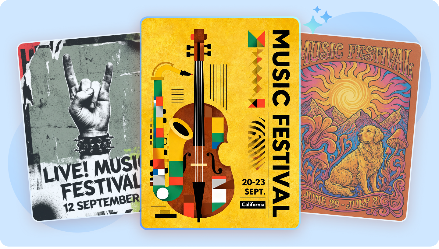 Create Eye-Catching Music Festival Posters with Dreamina's AI Poster Generator