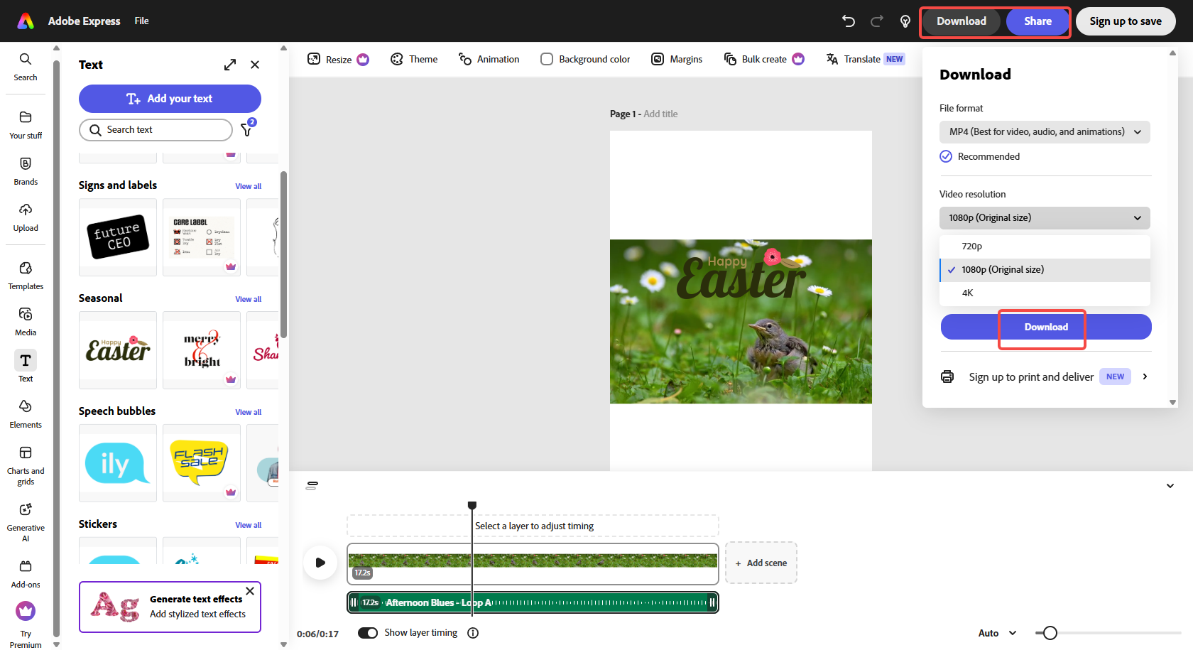 Videoyu dışa aktar