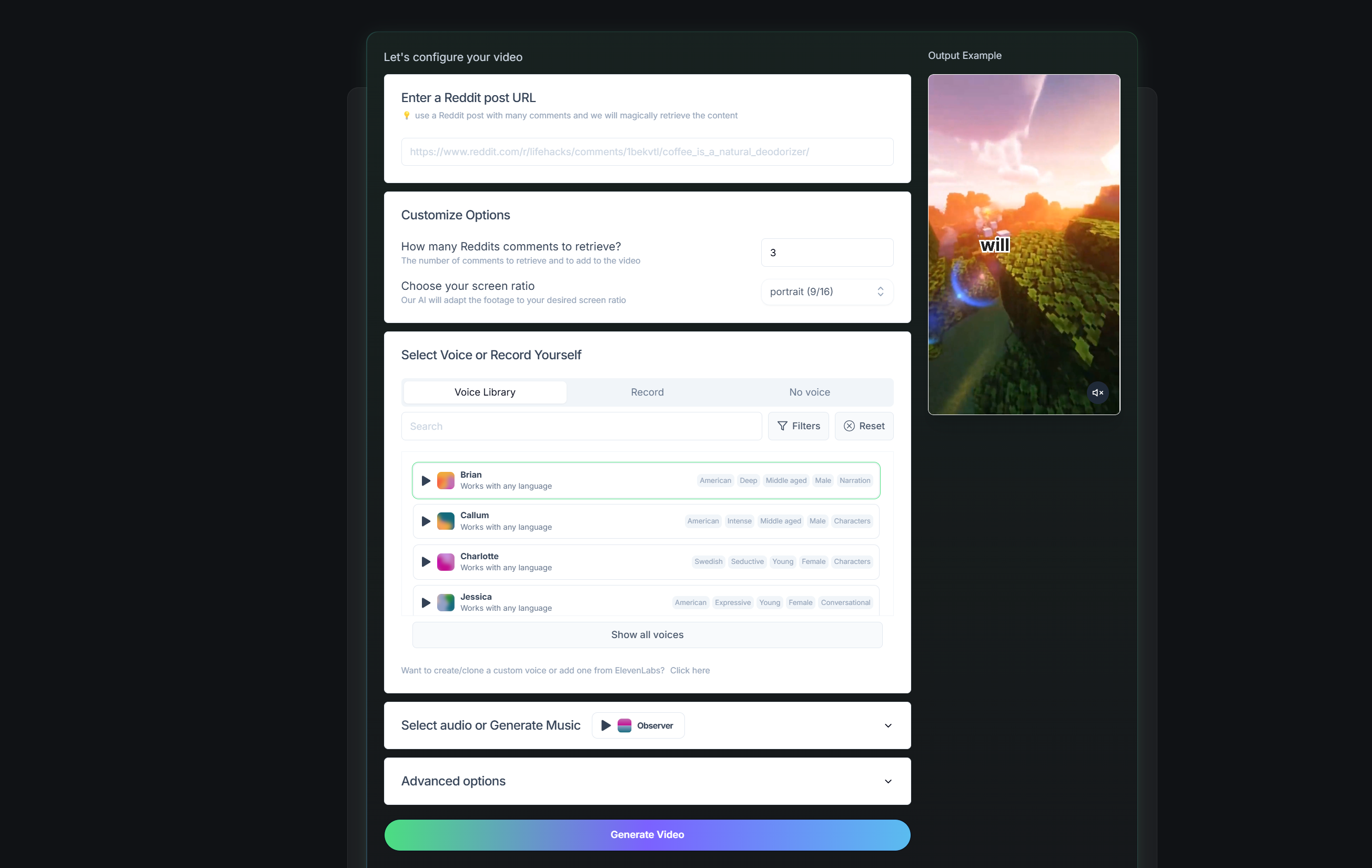 Revid AI - the best AI video editor for Reddit