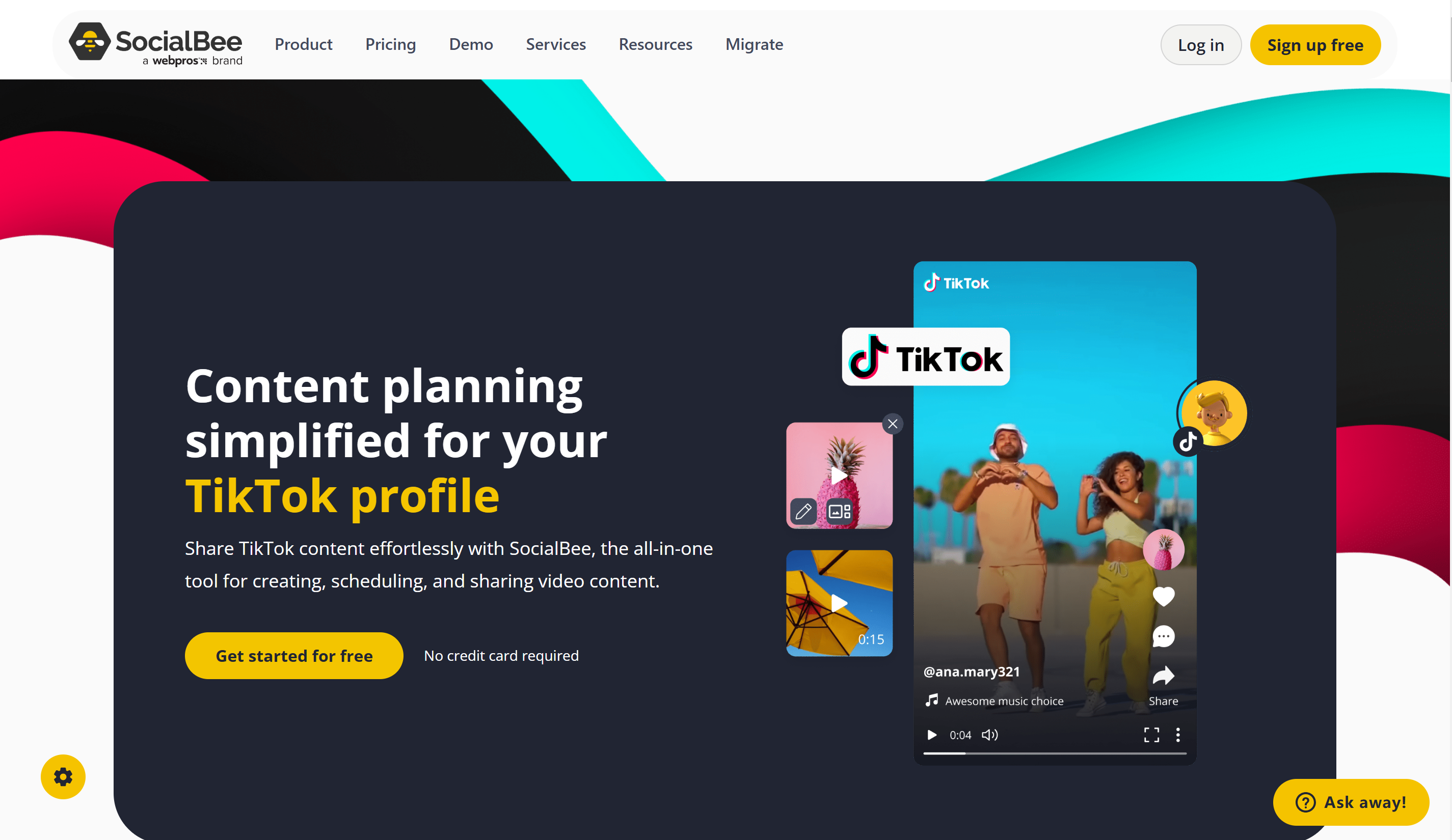 Инструмент для анализа хэштегов TikTok: TikTok Analytics (встроенный)