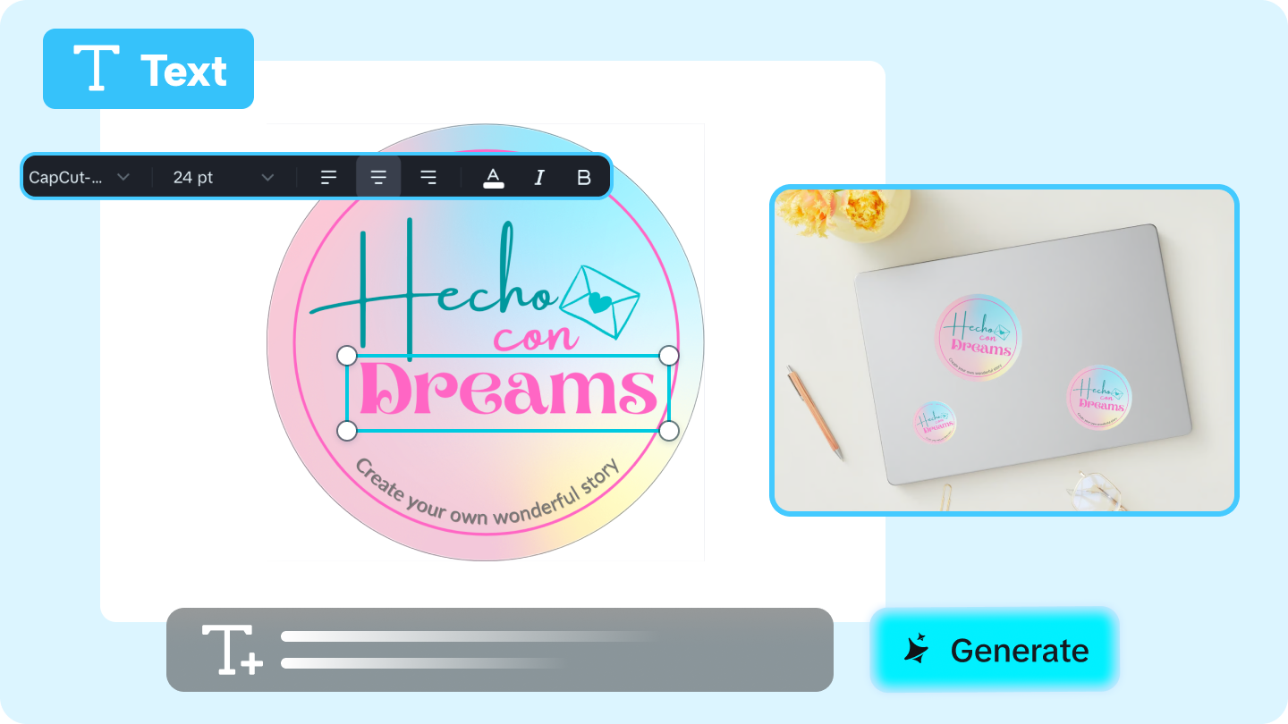 logo para sa sticker