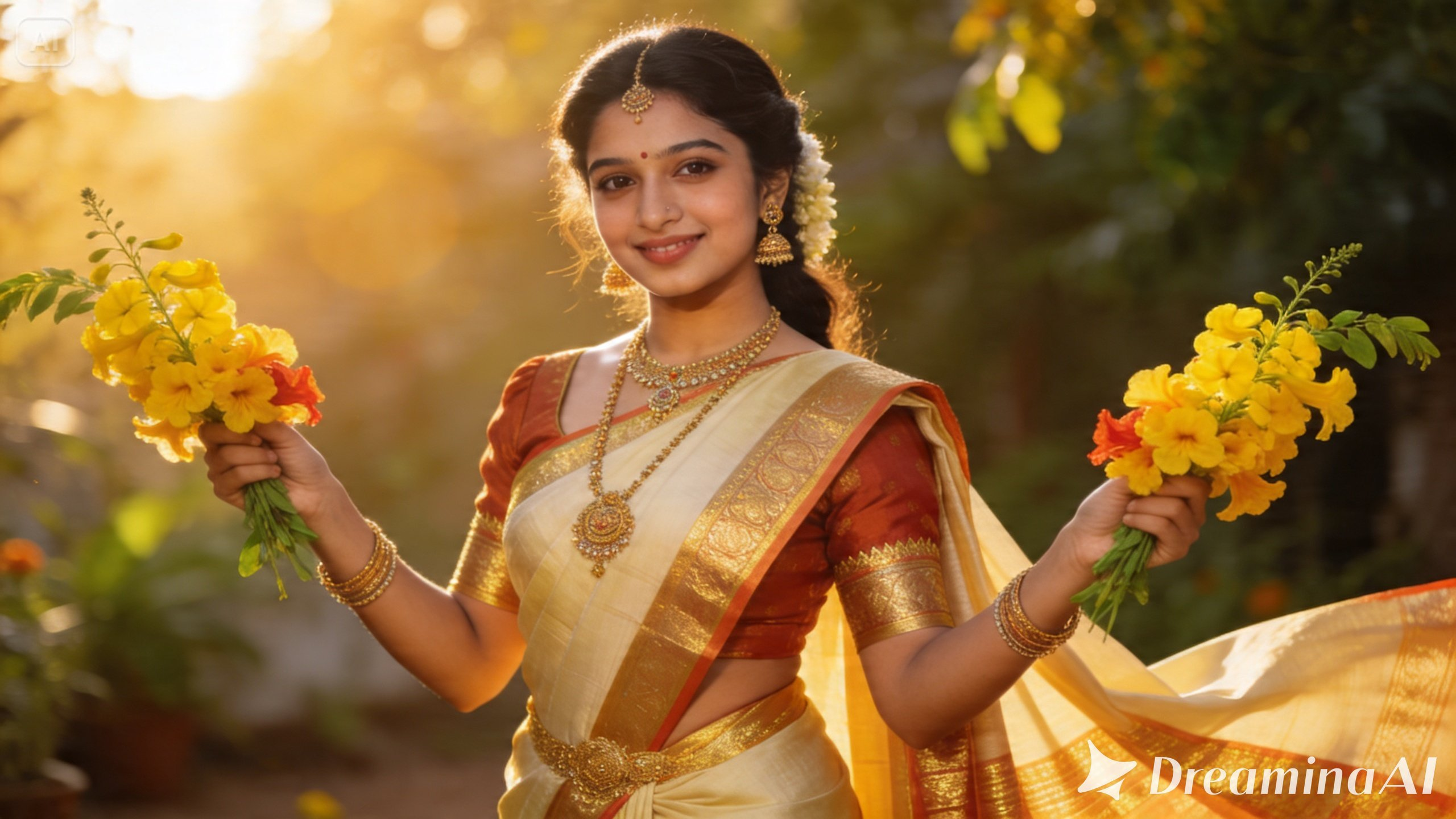 Turn Your Photo into a Real Vishu Festival Portrait