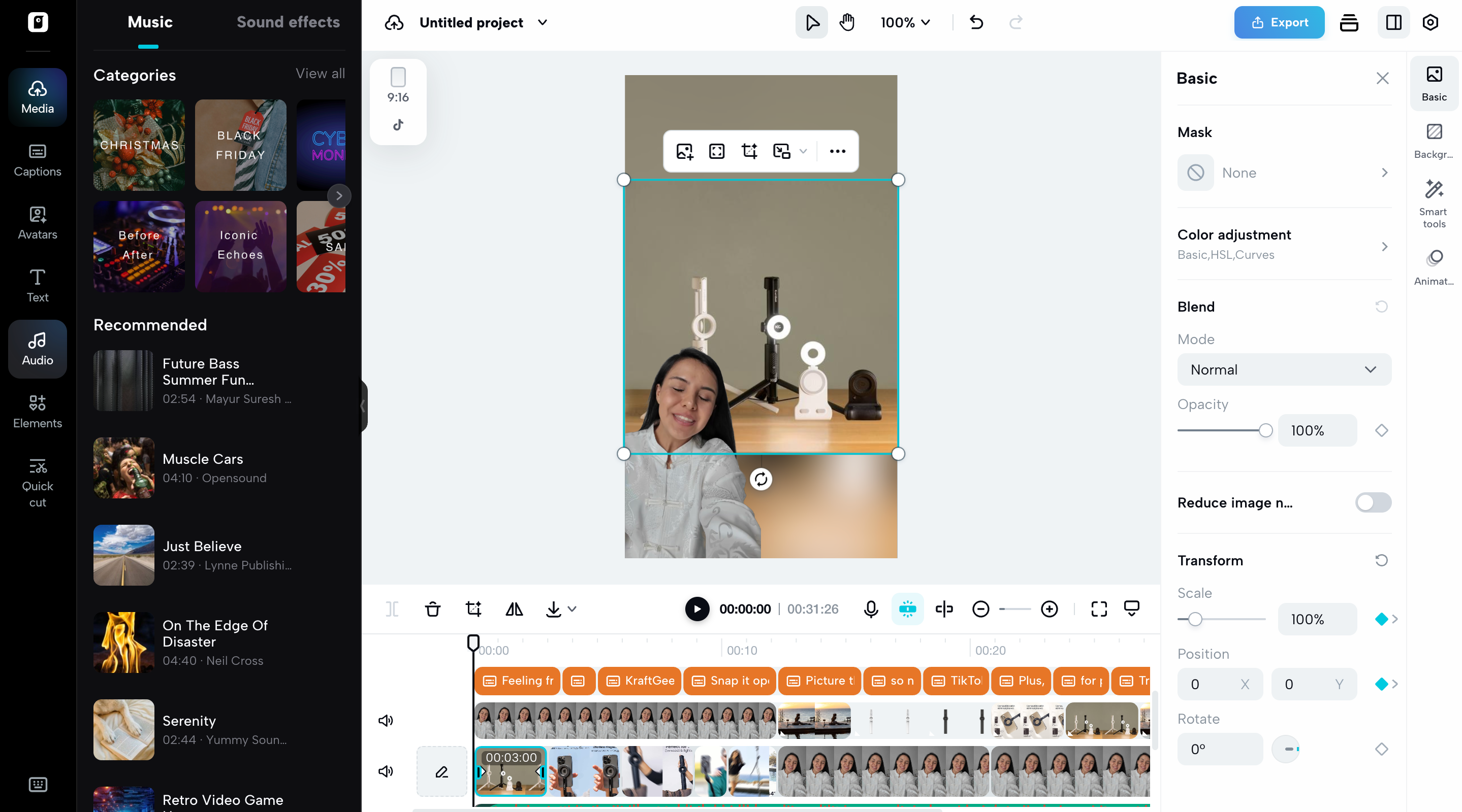 Further refine your video