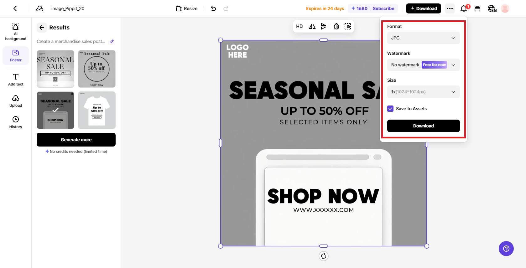 Plethora exporting options