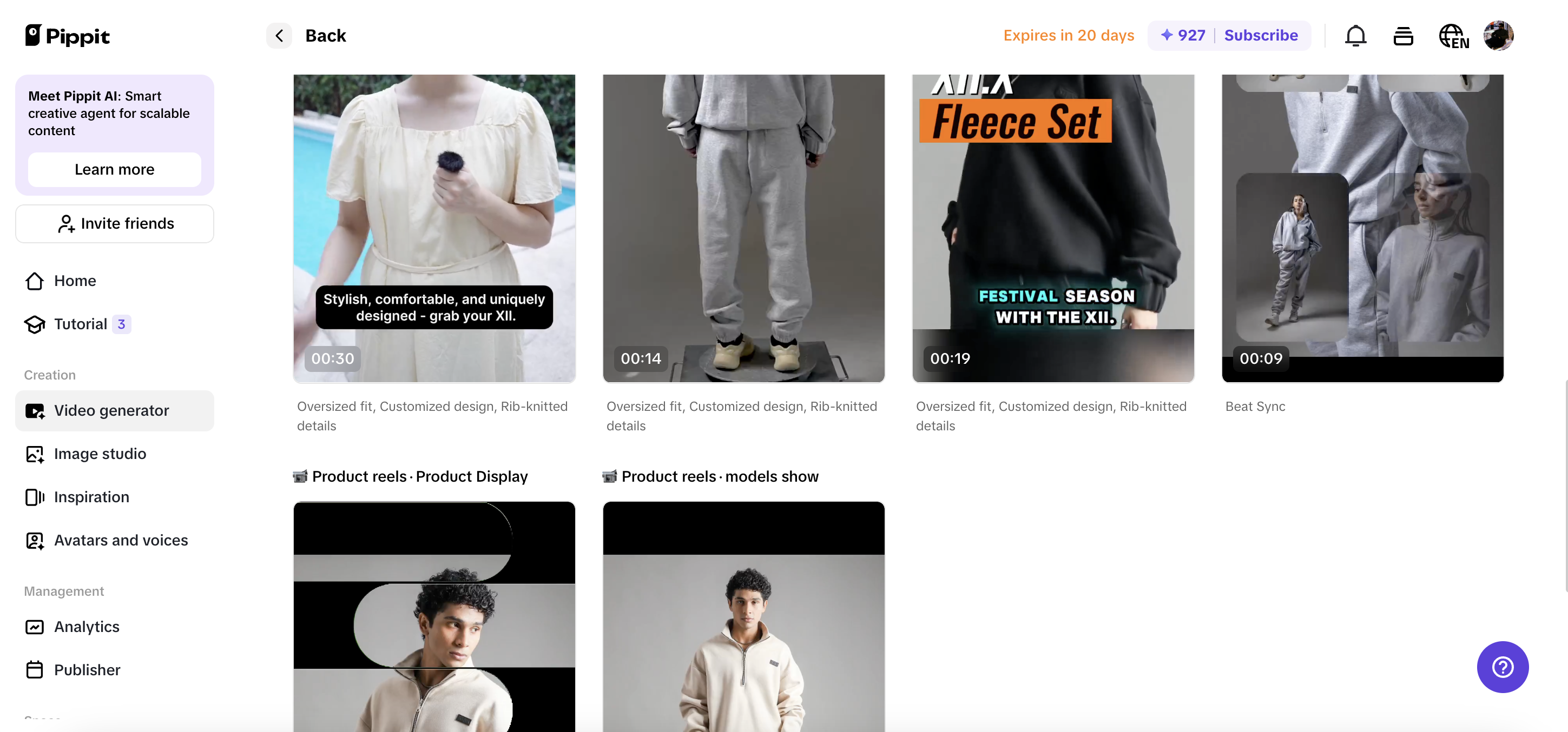 Create branded creator templates instantly
