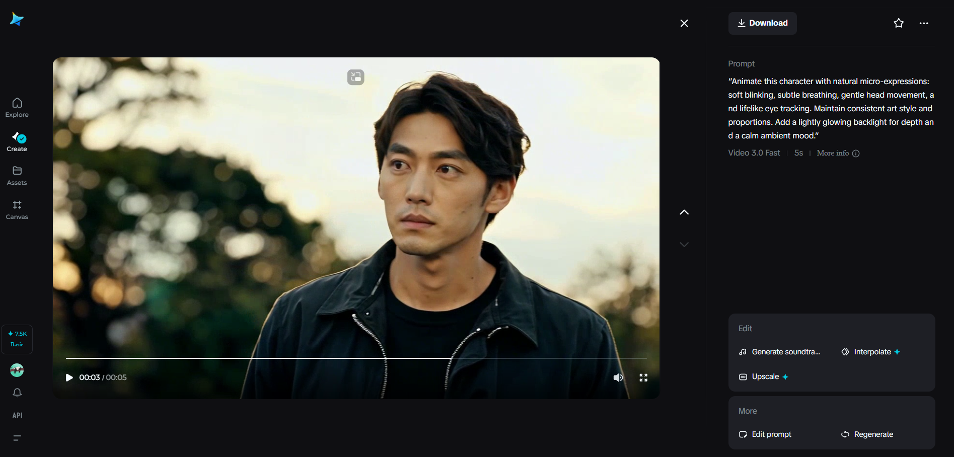 キャラクターアニメーションのクリップ画像