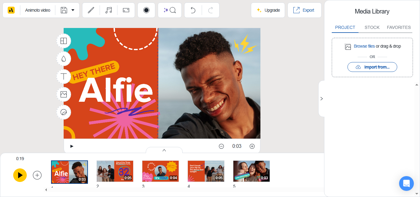 pic to video maker online