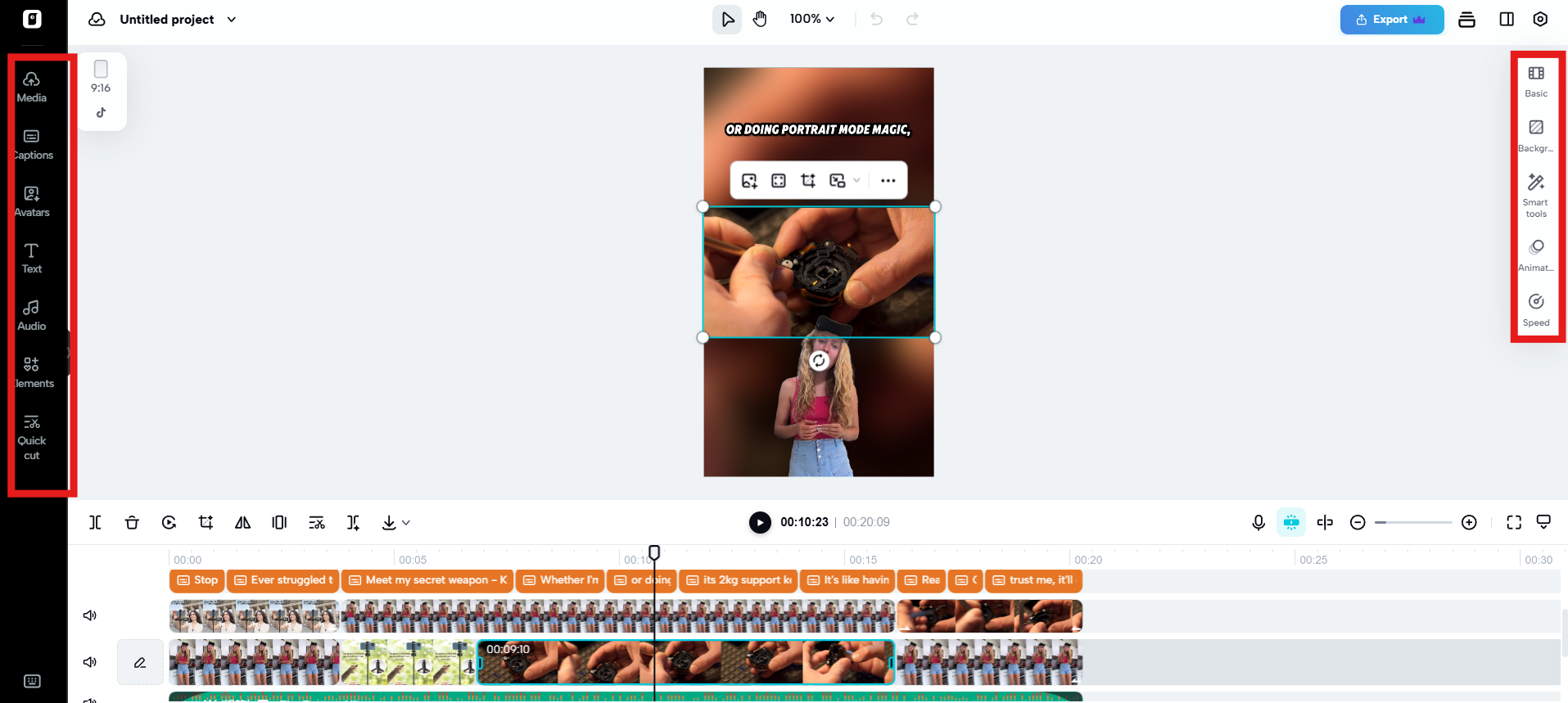 Edit more to refin the video
