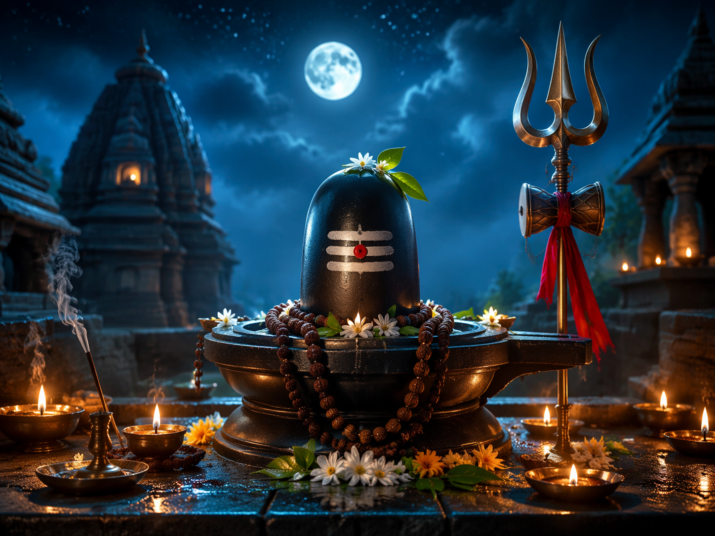 Mahadev Shivling AI Fotobearbeitung fordert schnelle Iteration Ergebnis