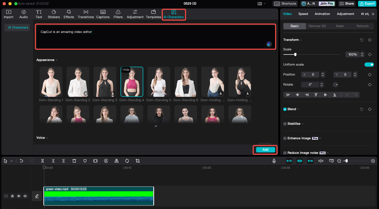 Cómo usar el guion de texto a video con avatar de IA en el editor de video de escritorio de CapCut