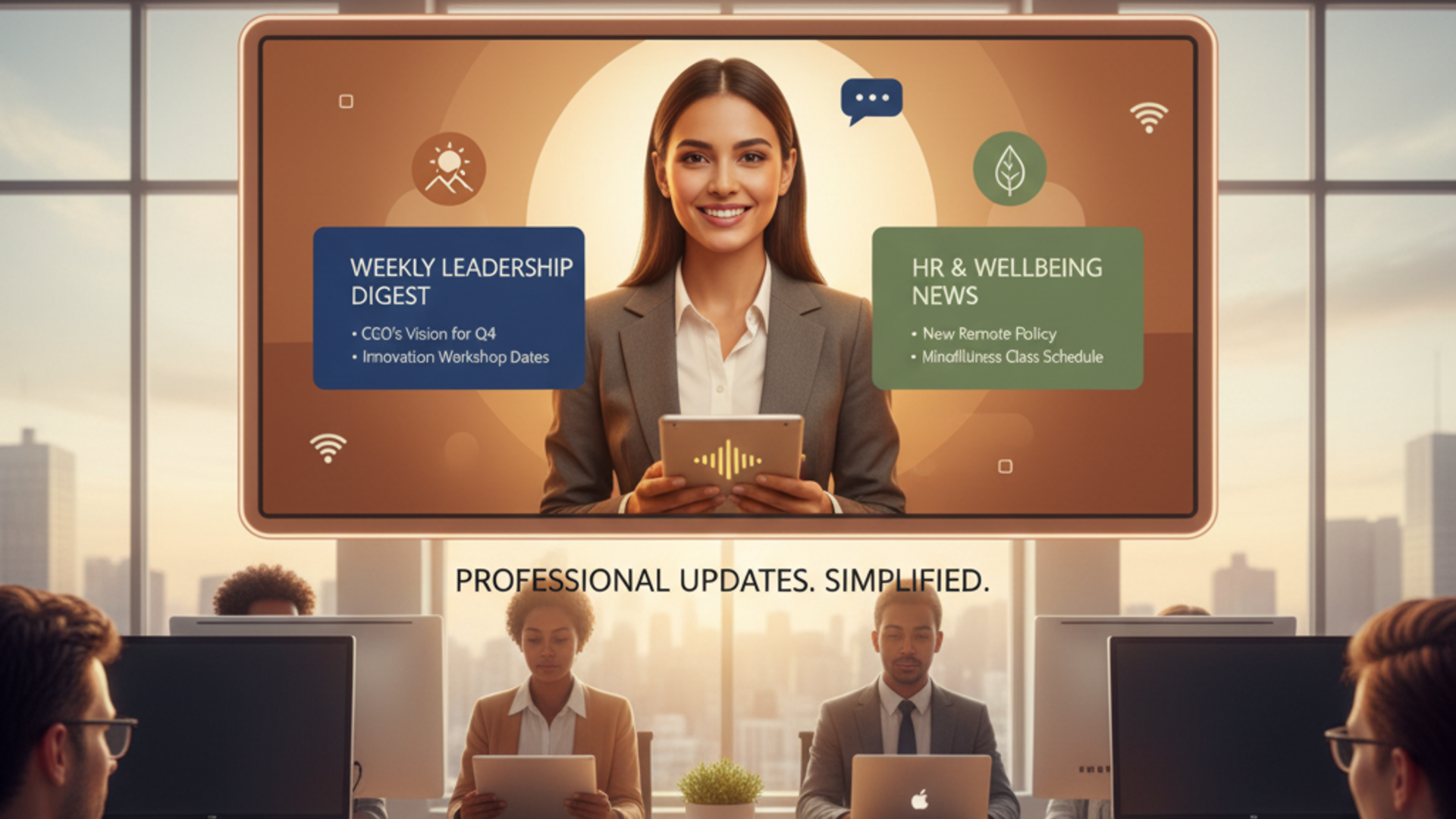 AI talking avatars for HR communications