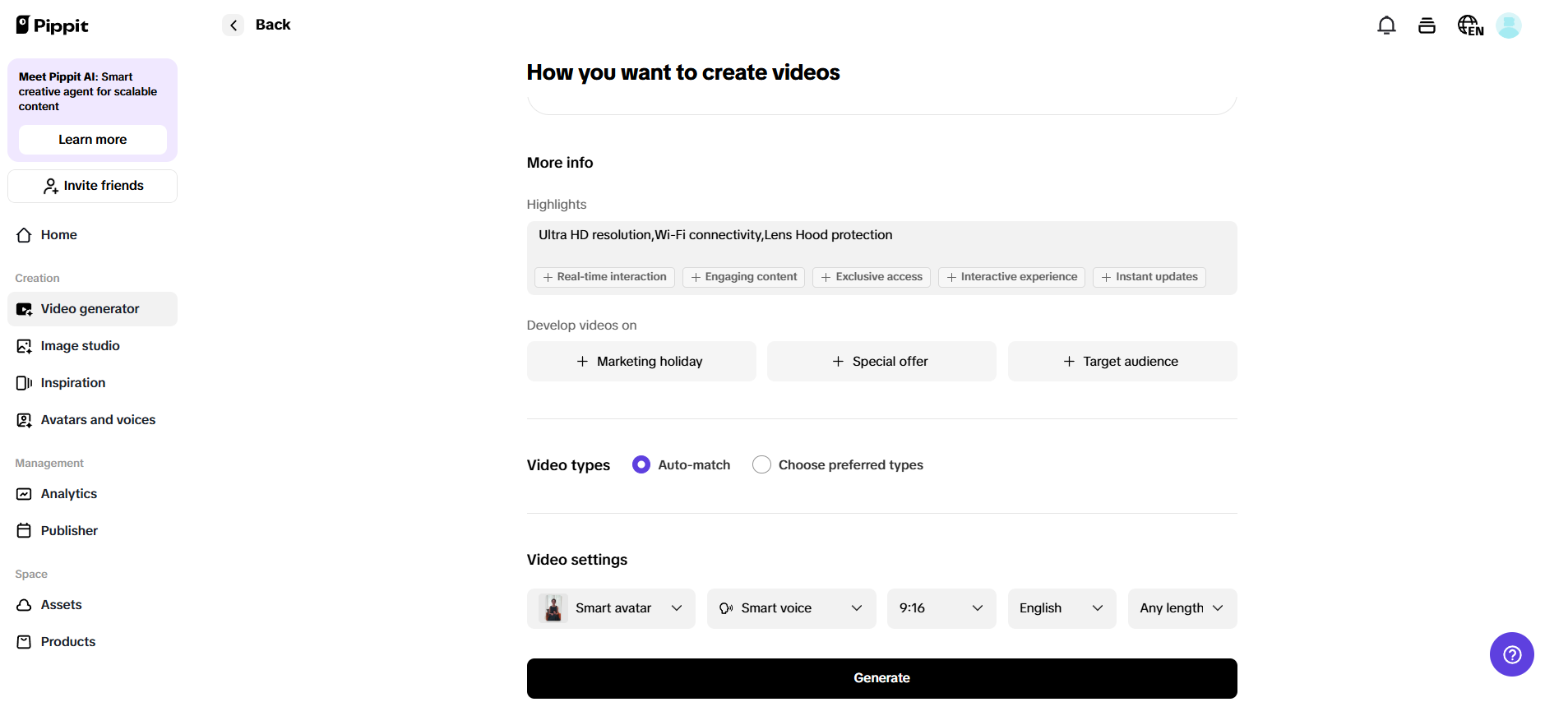 How you want to create videos