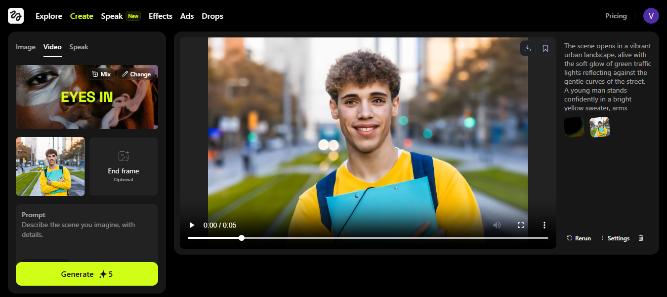Higgsfield AI Bild zu Video Generator