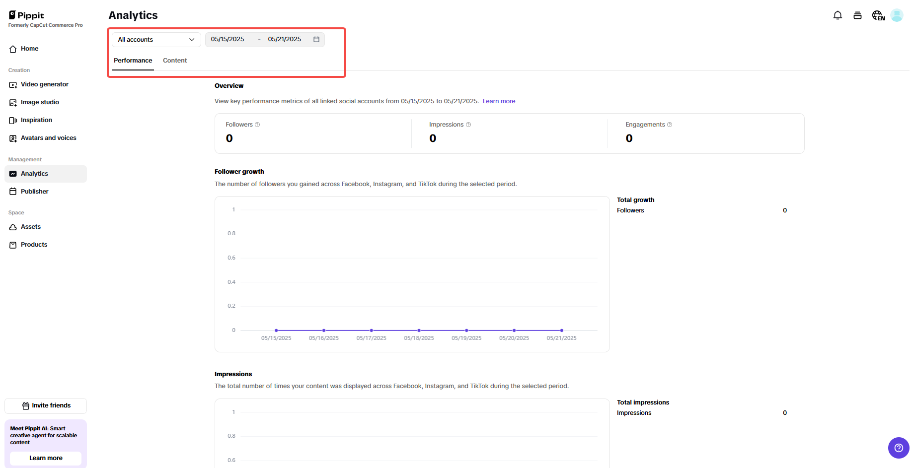 Track your social media data analytics