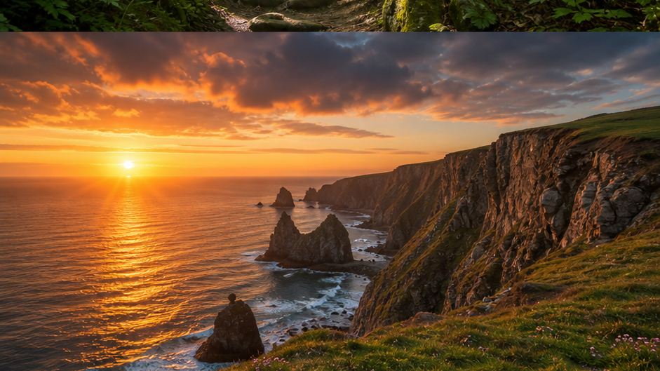 Aesthetic Outdoor Portrait AI Photo Editing Prompts prompt 3 original 16:9 visual