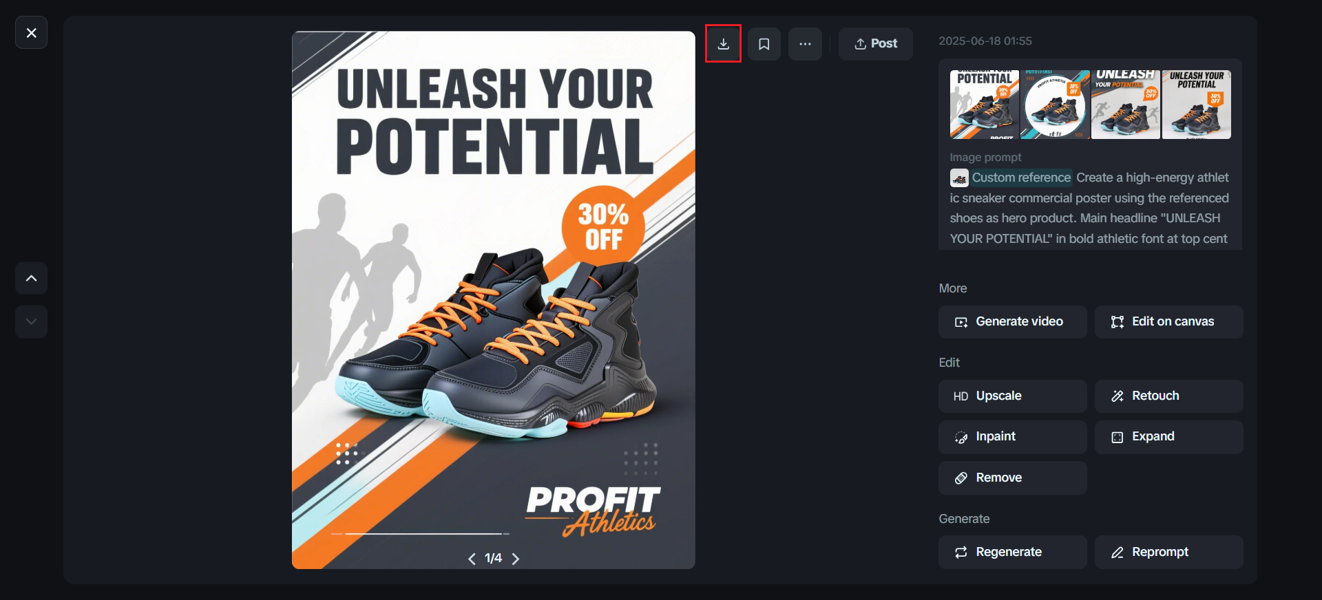 Download your design