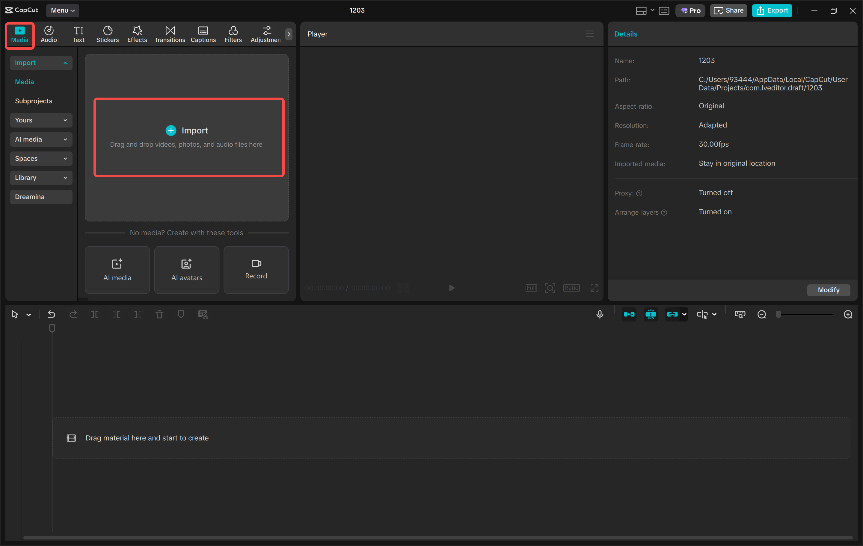 How to import a chroma background video to the CapCut desktop video editor