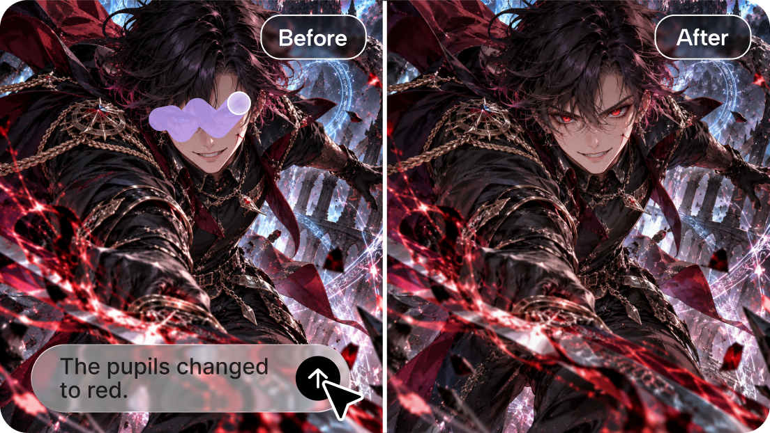 Edit selected areas and manage layers with ease