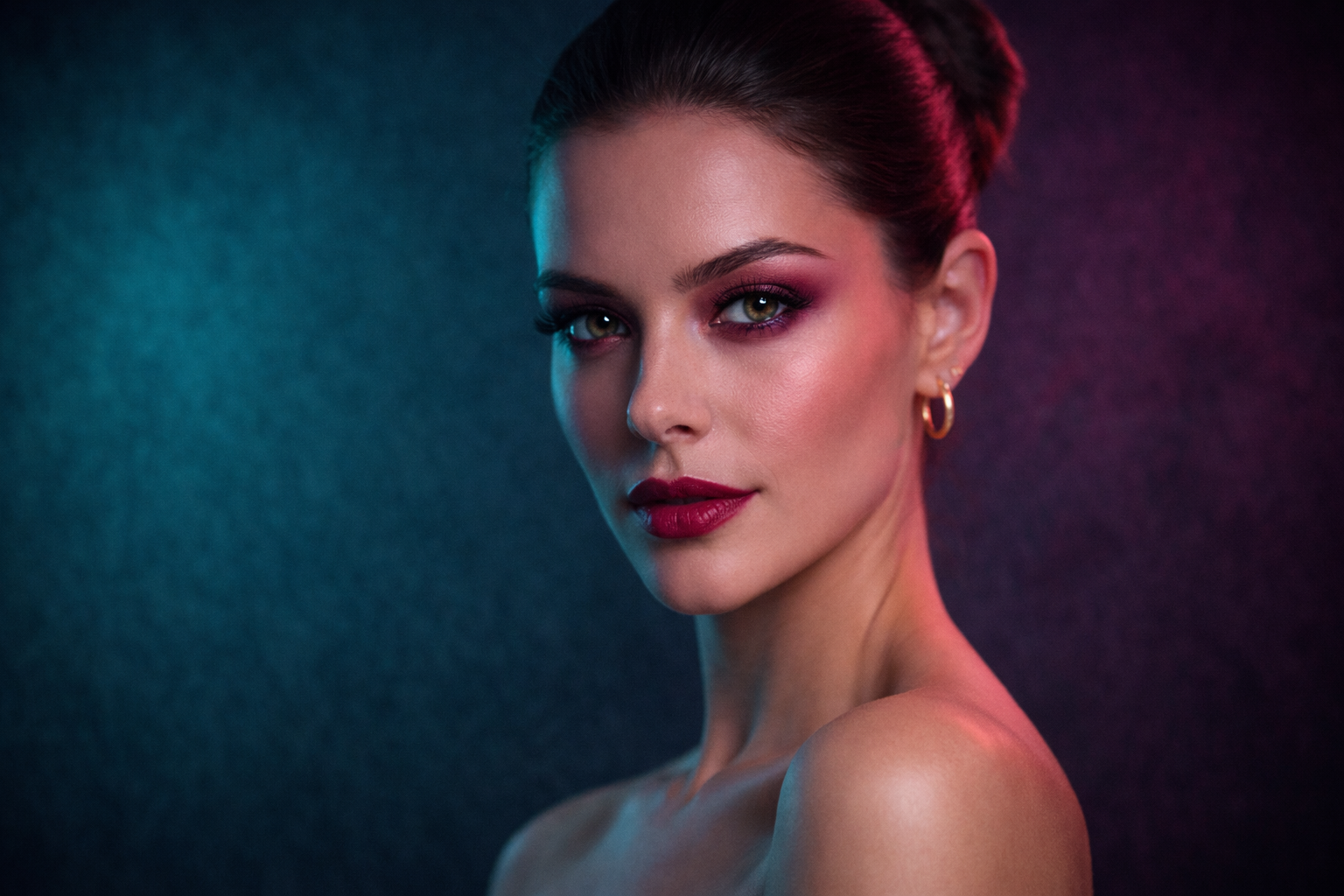 Portret ridicat cu culoare