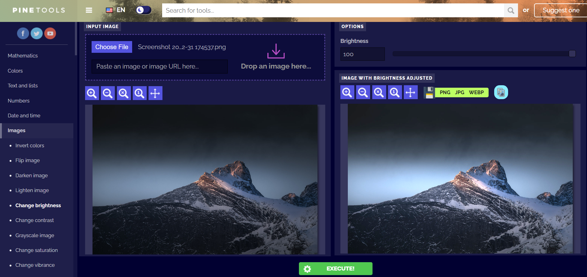 AnaAraçlar arayüzü