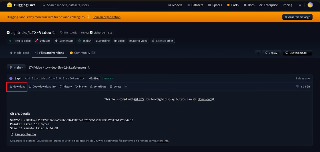 Instalação de vídeo LTX e ambiente de configuração