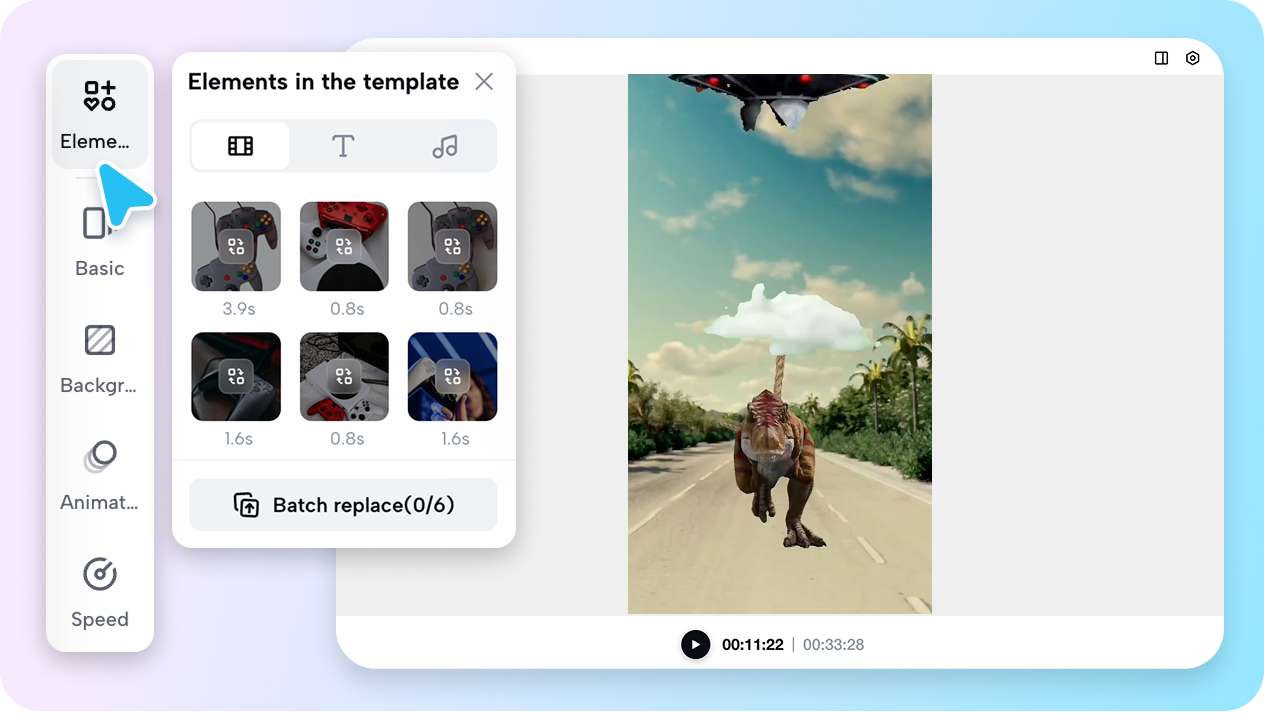 Funny video templates for quick creation