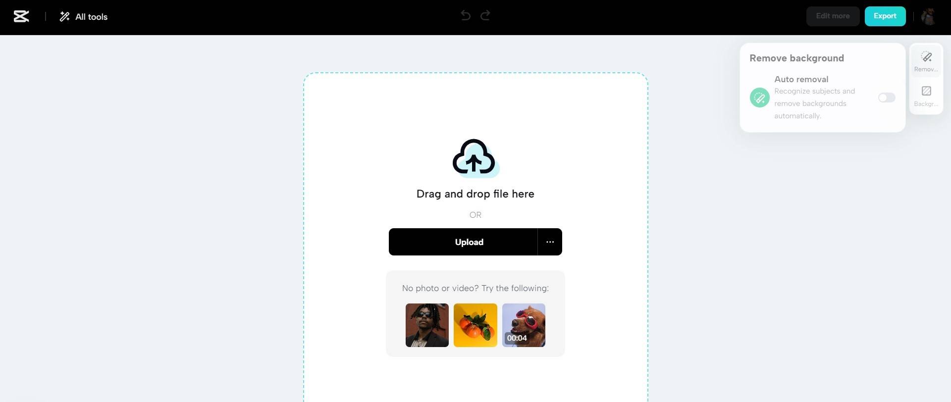 Upload the image