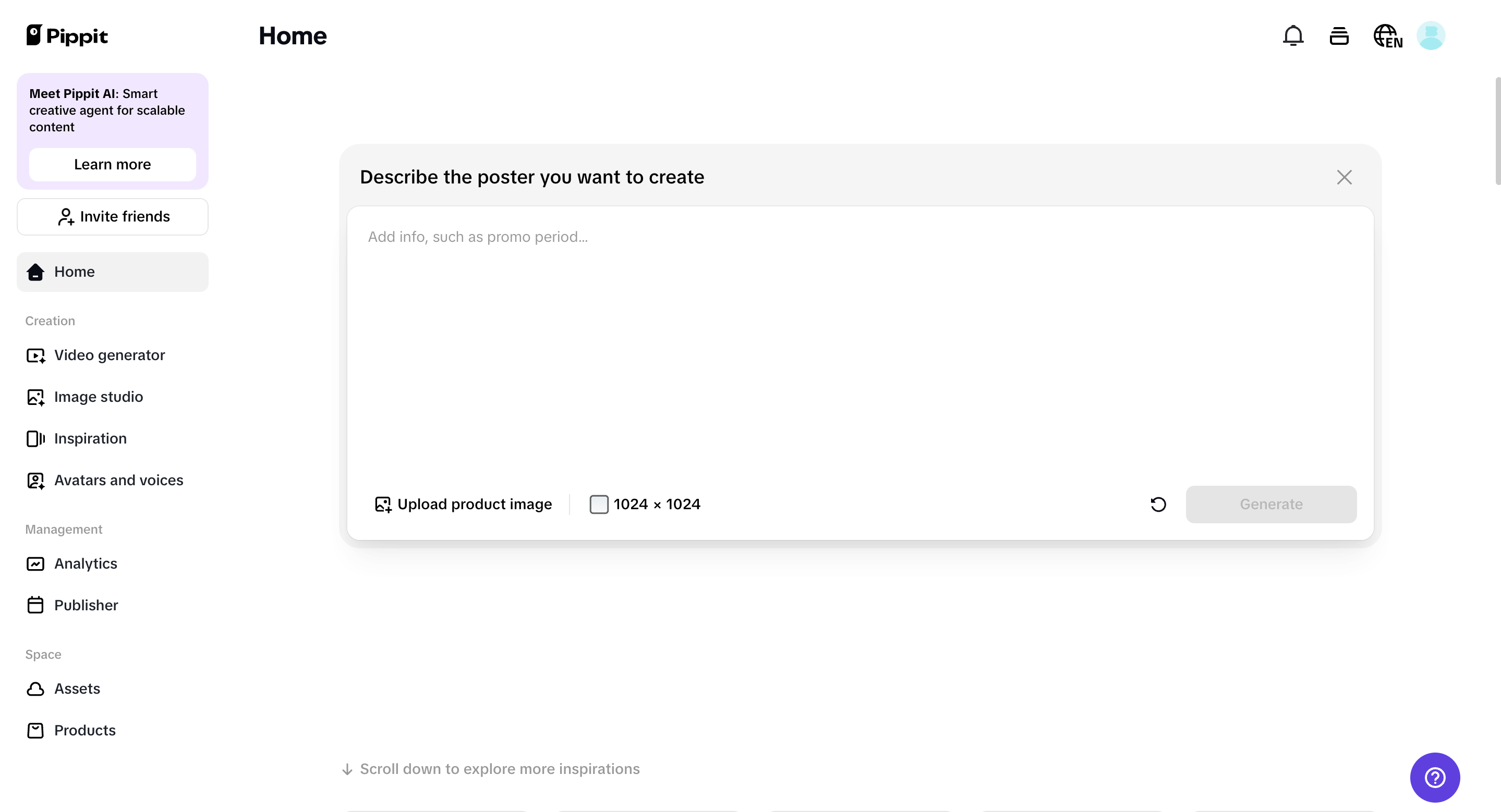 Sales posters generator