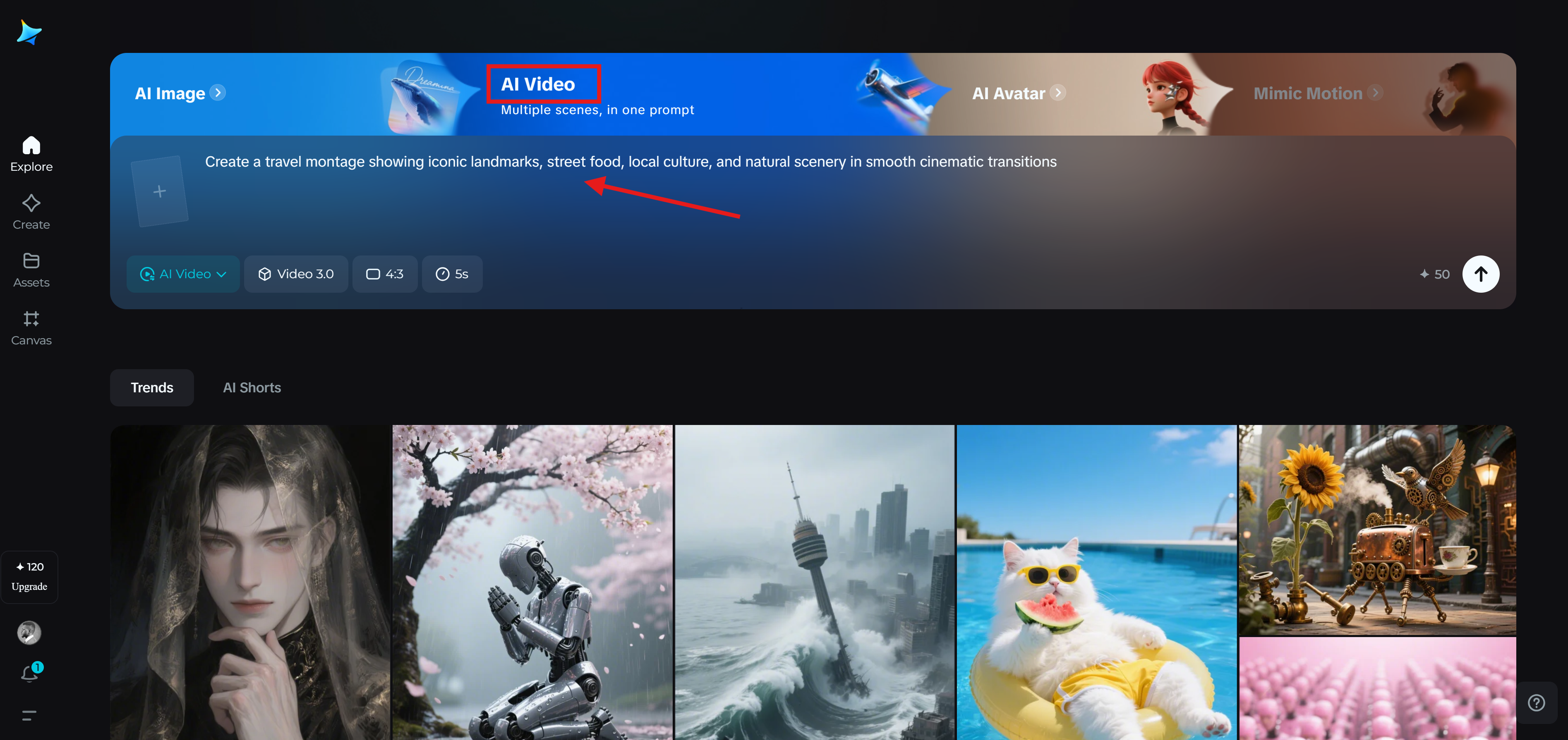 AI filmskapare