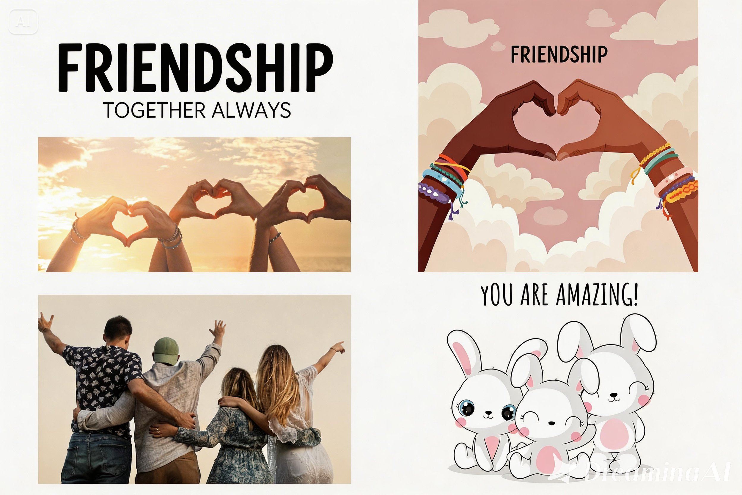 Minimalist collage poster