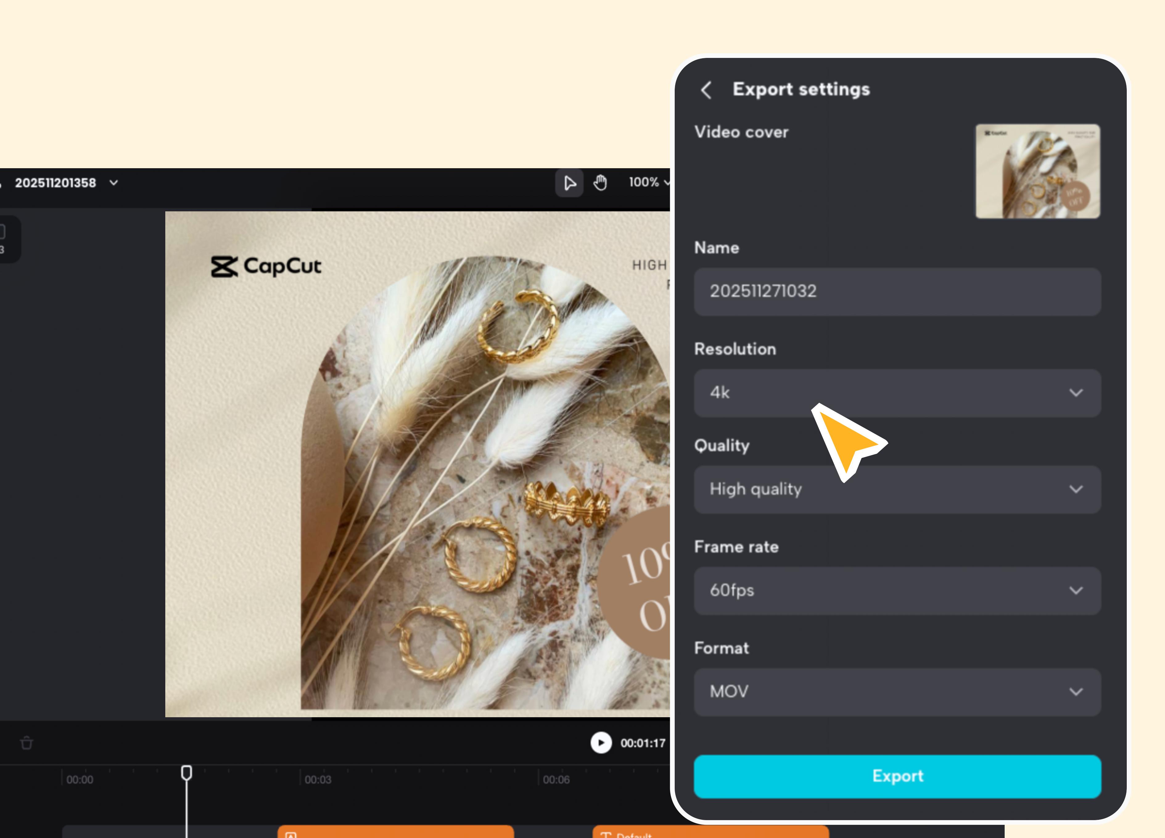 Export and Share