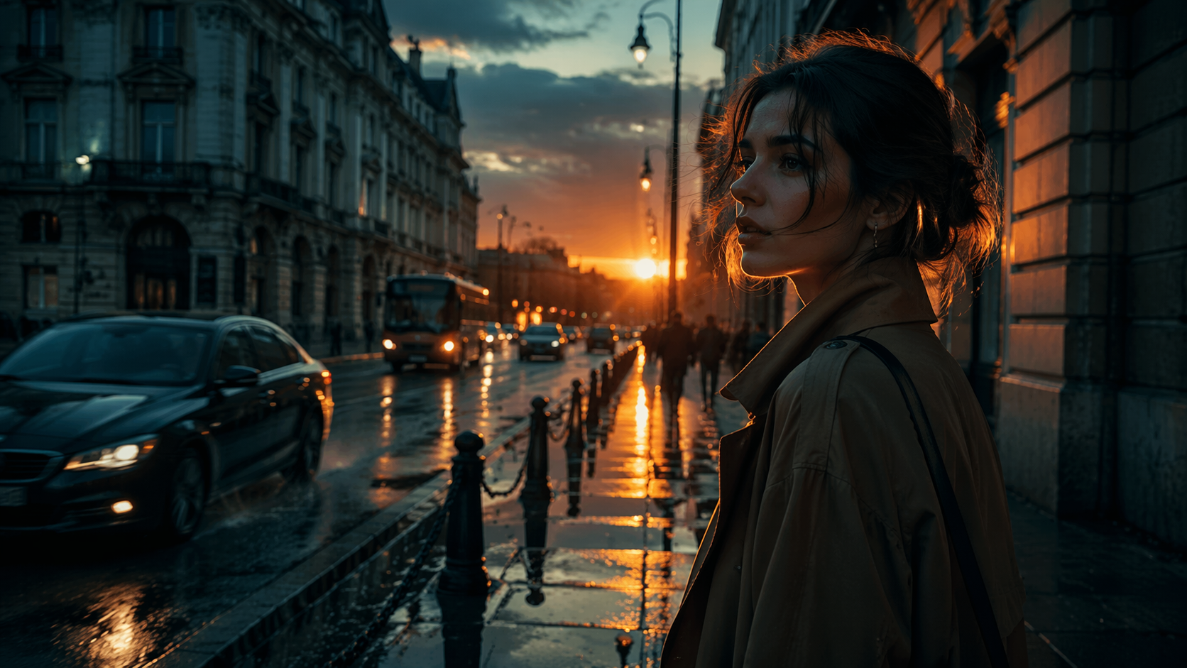 Dreamina AI Color Grading Prompts Prompt Beispiel 1: Teal Orange Portrait