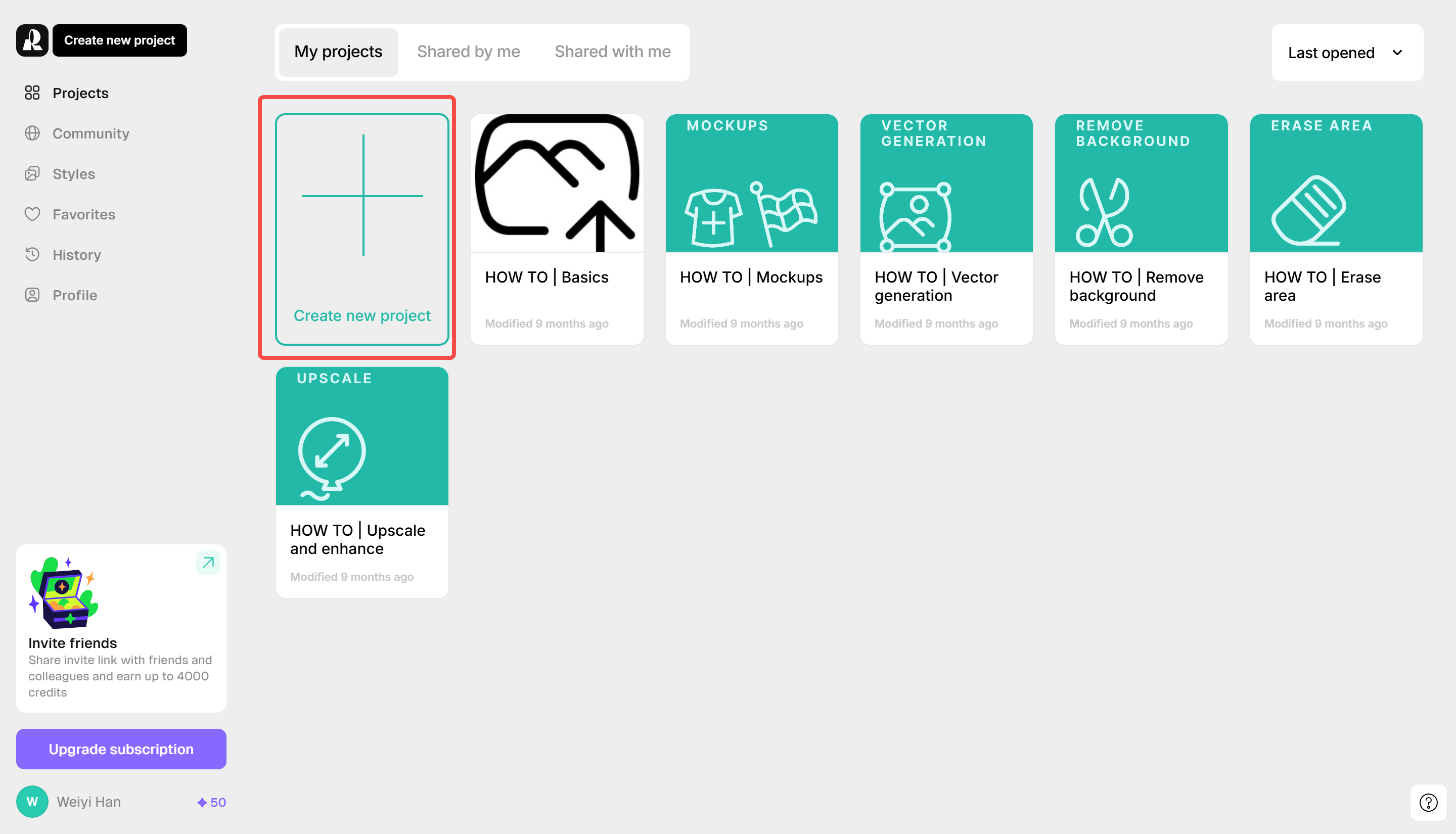 Fazendo login no Recraft AI