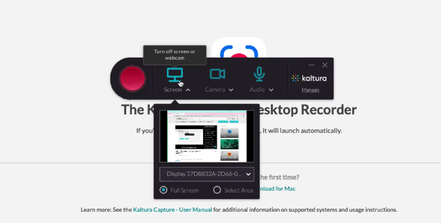 Set up recording settings